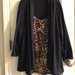 Leopard Print One Piece Blouse